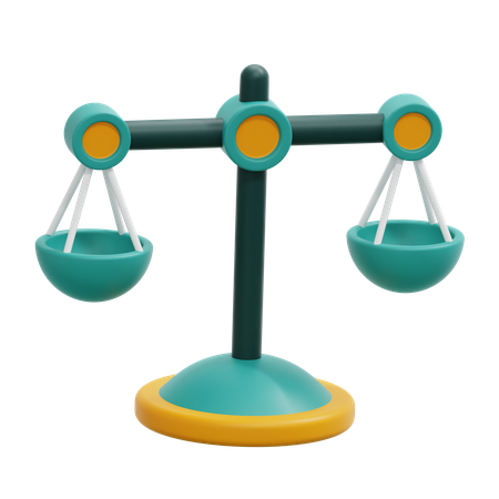 Balance Scale  3D Icon