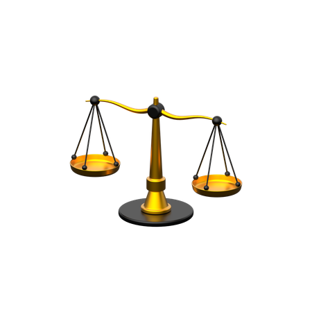 Balance Scale  3D Icon