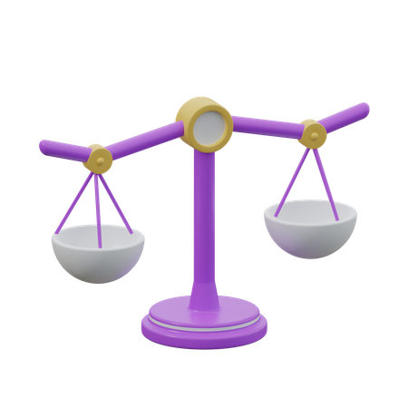 Balance Scale  3D Icon