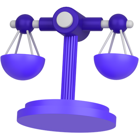 Balance Scale  3D Icon