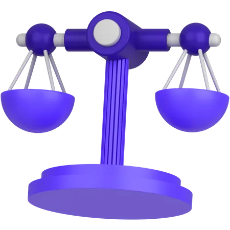 Balance Scale  3D Icon