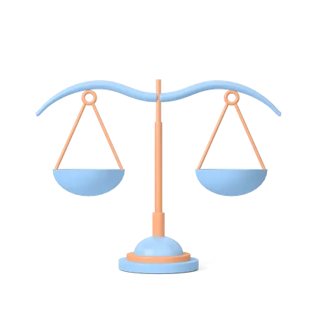 Balance Scale  3D Icon