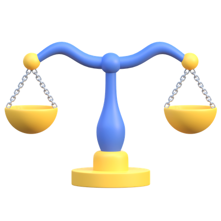 Balance Scale  3D Icon