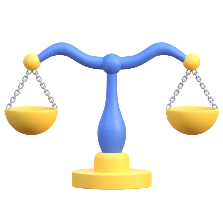 Balance Scale  3D Icon