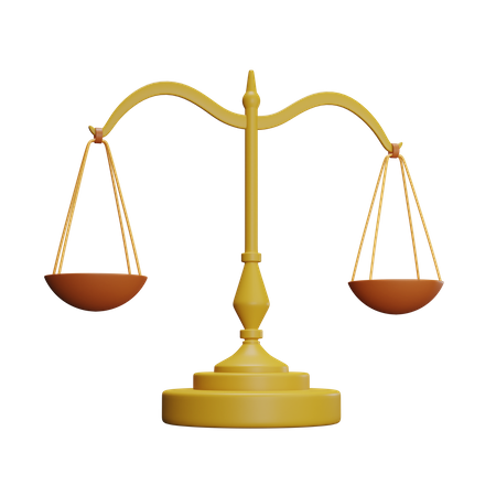 Balance Scale  3D Icon