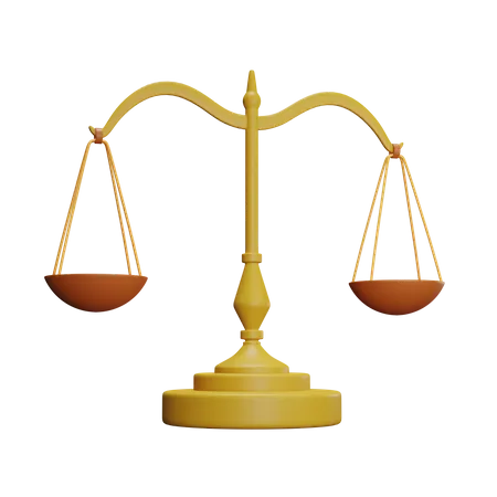 Balance Scale  3D Icon