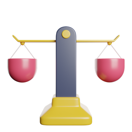 Balance Scale  3D Icon