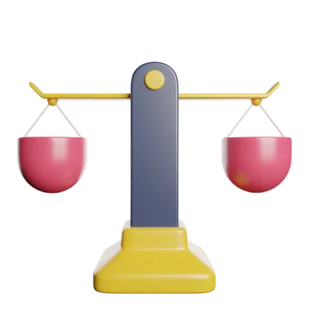 Balance Scale  3D Icon