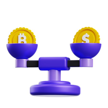 Balance Scale  3D Icon