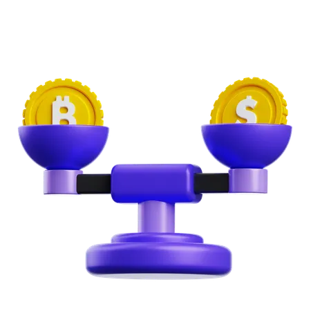 Balance Scale  3D Icon