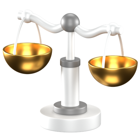 Balance Scale  3D Icon