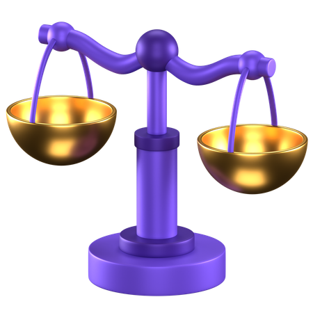 Balance Scale  3D Icon