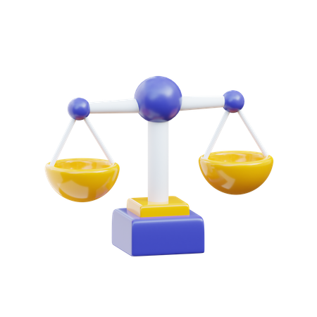 Balance Scale  3D Icon