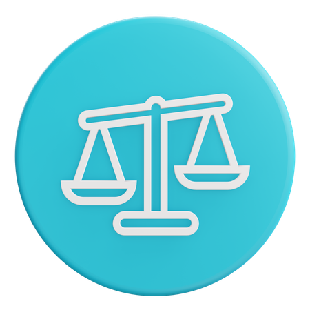 Balance scale  3D Icon