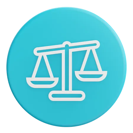 Balance scale  3D Icon