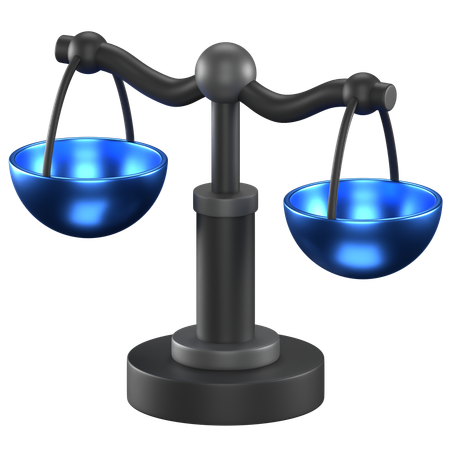 Balance Scale  3D Icon