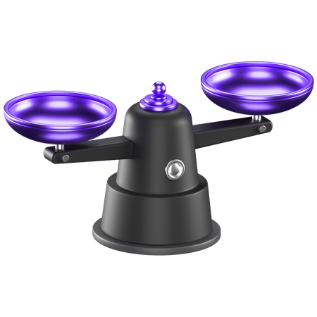 Balance Scale  3D Icon