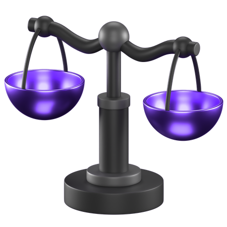 Balance Scale  3D Icon