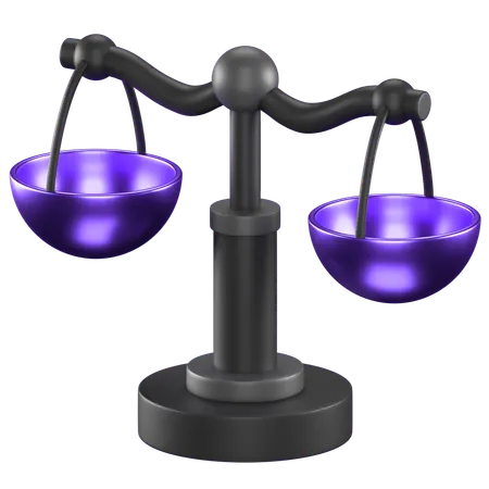 Balance Scale  3D Icon