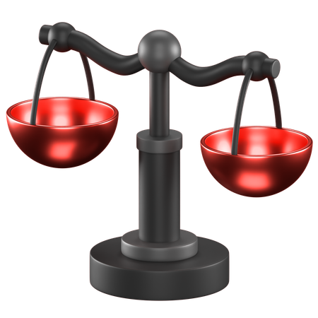 Balance Scale  3D Icon