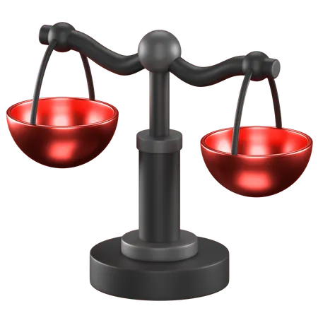 Balance Scale  3D Icon