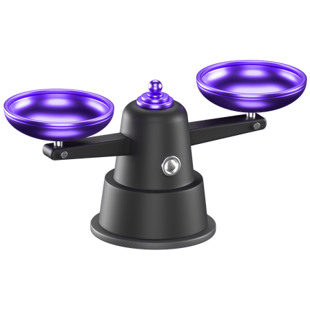 Balance Scale  3D Icon