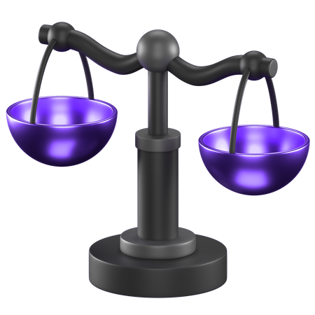 Balance Scale  3D Icon