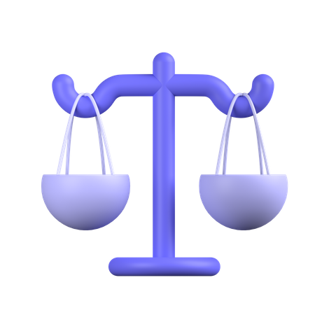 Balance Scale  3D Icon