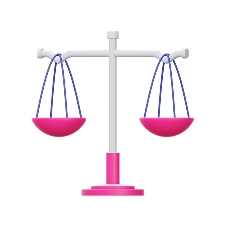 Balance Scale  3D Icon