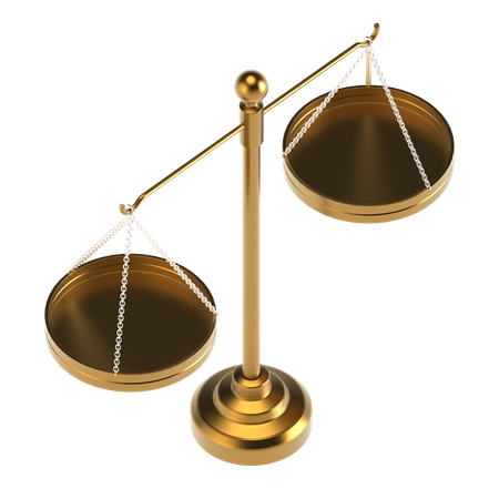 Balance Scale  3D Icon