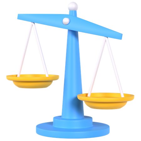 Balance Scale  3D Icon