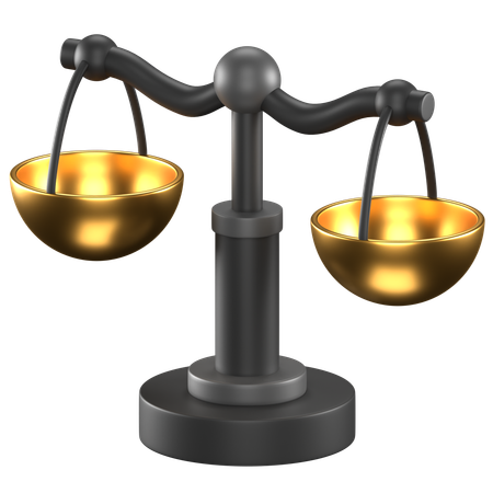Balance Scale  3D Icon