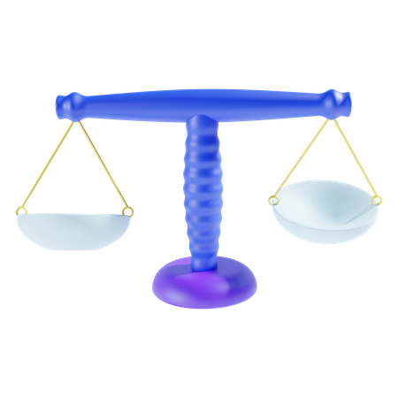 Balance Scale  3D Icon