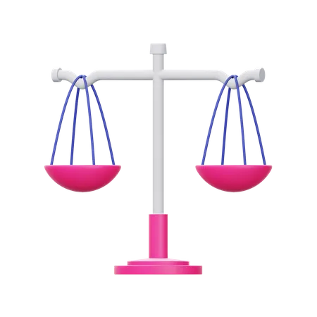 Balance Scale  3D Illustration