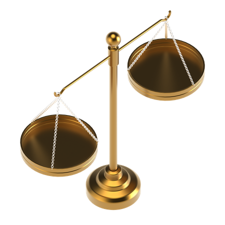 Balance Scale  3D Illustration