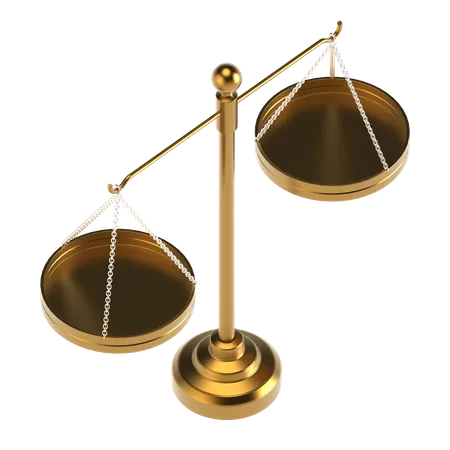 Balance Scale  3D Illustration