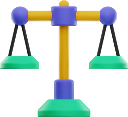 Balance Scale  3D Illustration