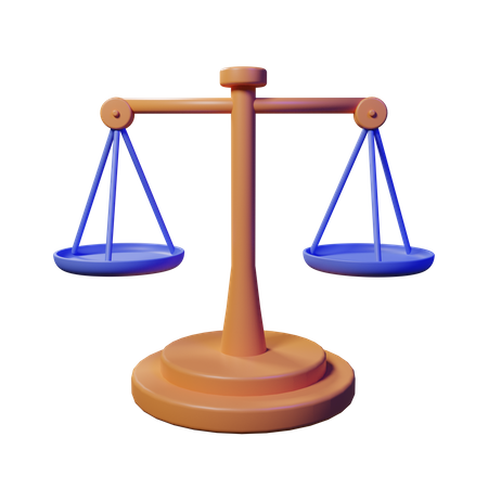 Balance Scale  3D Illustration