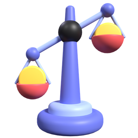 Balance Scale 3D Icon