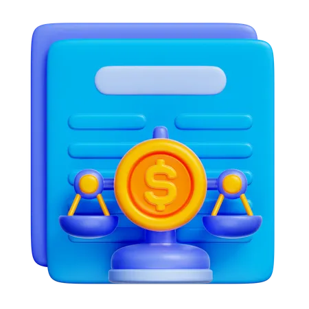Balance Sheet  3D Icon