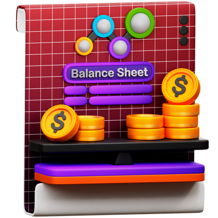 Balance Sheet 3D Icon