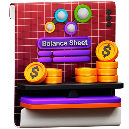 Balance Sheet 3D Icon
