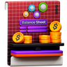 balance sheet 3d logos