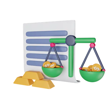 Balance Sheet  3D Icon