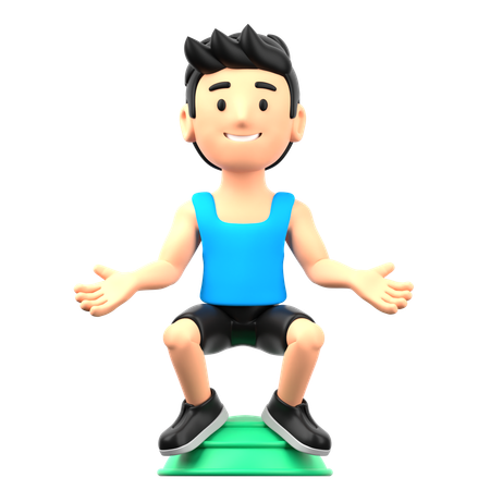 Balance Training  3D Icon