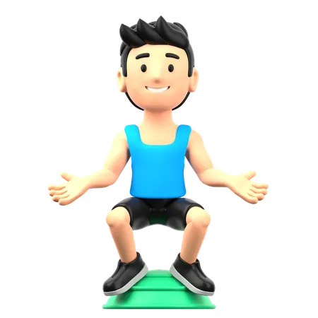 Balance Training  3D Icon