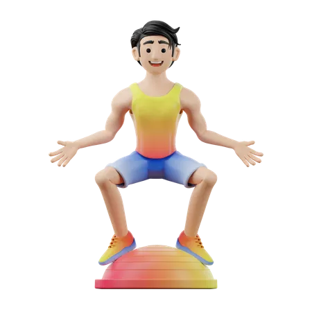 Balance Training  3D Icon