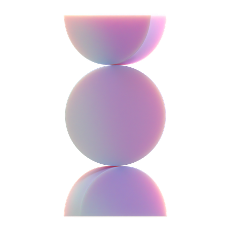 Balanced circles  3D Icon