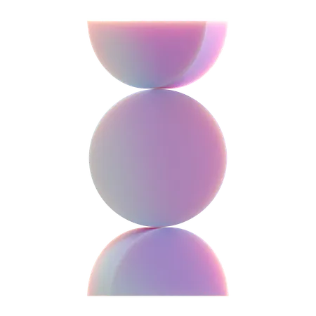 Balanced circles  3D Icon