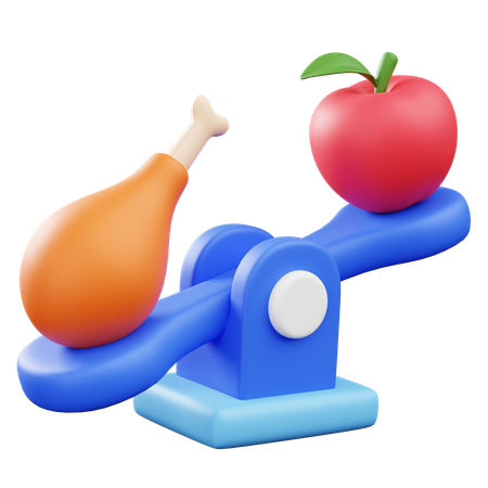 Balanced Diet Scale  3D Icon